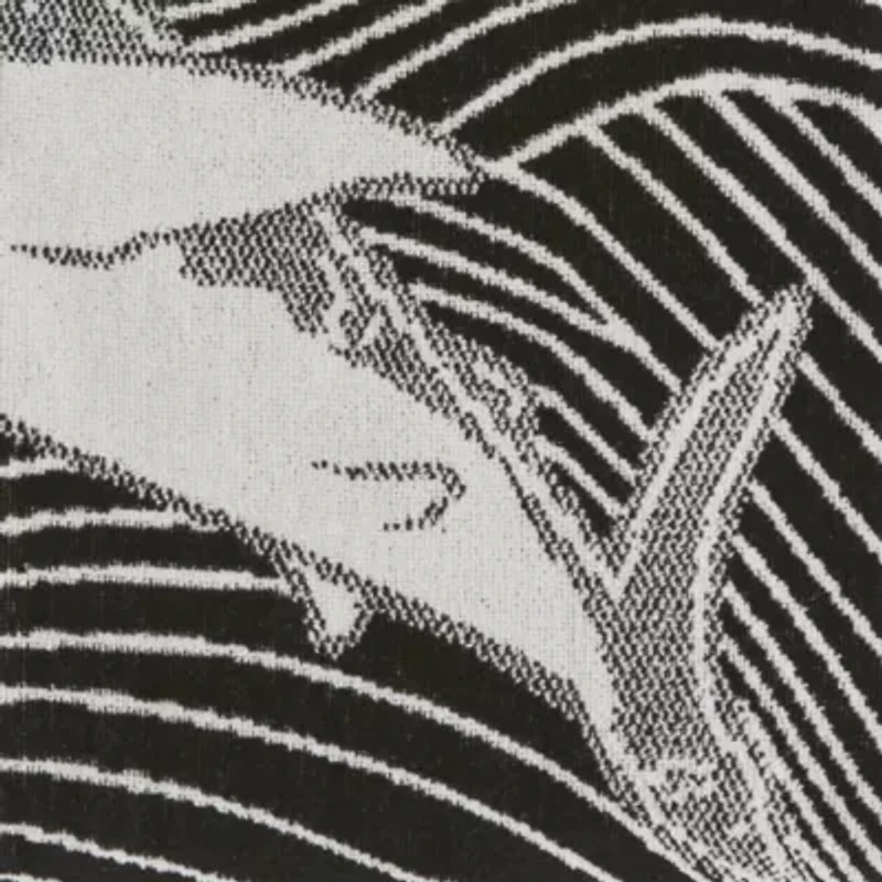 Outdoor Oasis Shark Jacquard Beach Towel