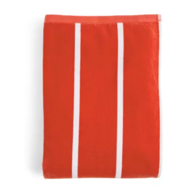 Outdoor Oasis Cabana Stripe Reversible Beach Towel