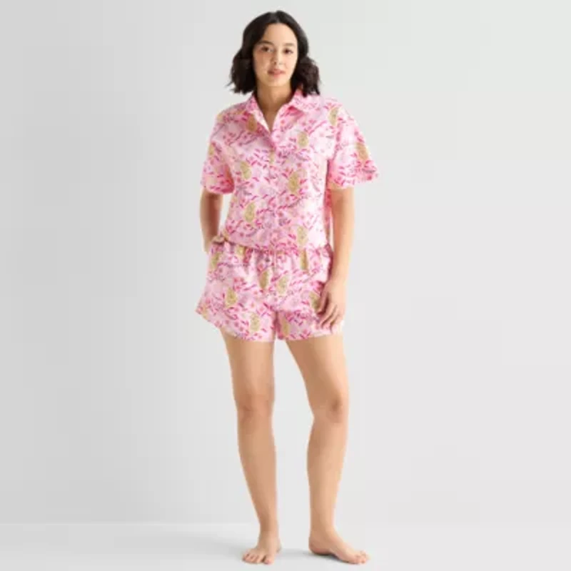 Hope & Wonder Women's History Month Tiger Printed Short Sleeve Regular Fit Pajama Top