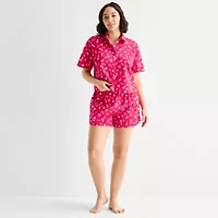 Hope & Wonder Women's History Month Lipstick Printed Short Sleeve Regular Fit Pajama Top