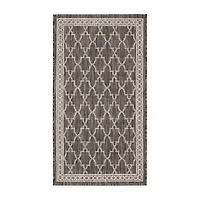 Safavieh Courtyard Collection Keeley Geometric Indoor/Outdoor Area Rug