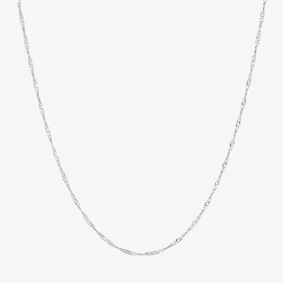 Silver Reflections Pure Over Brass 18-24" Chain Necklace