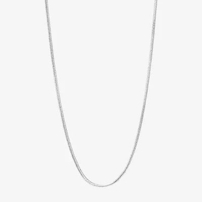 Silver Reflections Pure Over Brass 16-30" Chain Necklace