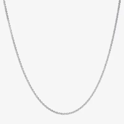 Silver Reflections Womens Pure Silver Over Brass 18 Inch Rolo Chain Necklace