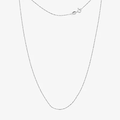 Silver-Plated Brass 18" Twist Chain