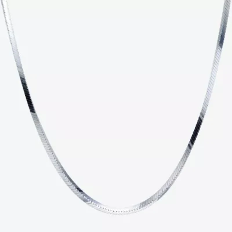Silver Treasures Made Italy Sterling 18-24" Snake Chain Necklace