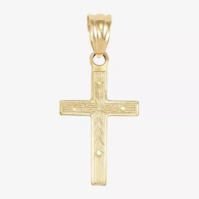 Unisex Adult 14K Gold Cross Pendant