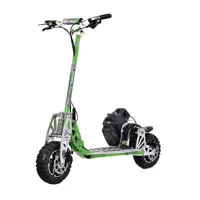 Uberscoot 70x 2-Speed Gas Scooter Green Ride-On Car