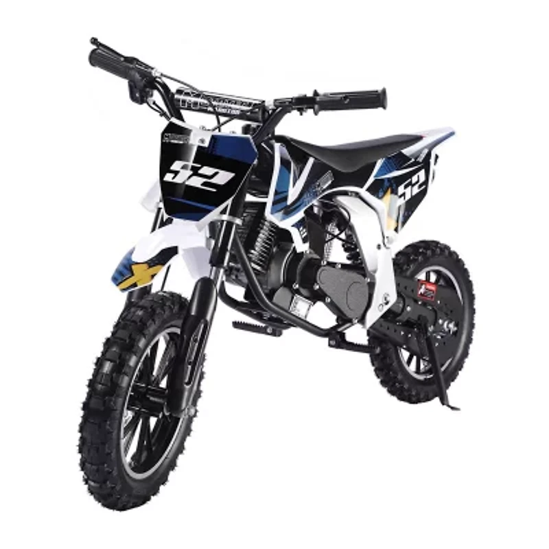 Warrior 52cc 2-Stroke Kids Gas Dirt Bike Black Ride-On Car