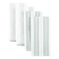 Cooks Striped Dual Purpose 4-Pc. Kitchen Towel Set