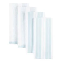 Cooks Striped Dual Purpose 4-Pc. Kitchen Towel Set