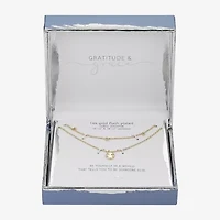 Gratitude & Grace Womens Cubic Zirconia 2-pc. Necklace Set