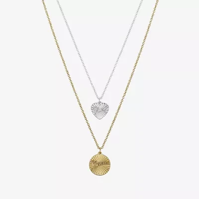 Sparkle Allure Womens 2-pc. Necklace Set