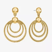 Liz Claiborne Orbital Womens Hypoallergenic Drop Earrings