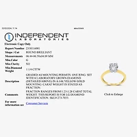 1 1/4 CT. Lab-Grown (G / SI2) Diamond Round Solitaire Engagement Ring 14k Gold