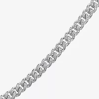 Mens Sterling Silver 22 Inch Link Chain Necklace