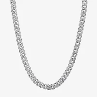 Mens Sterling Silver 22 Inch Link Chain Necklace
