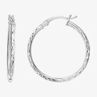 Womens Sterling Silver Round Pair Earring Set