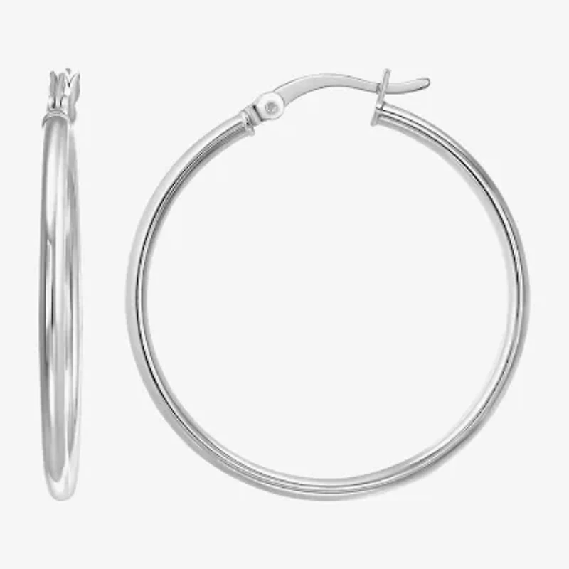 Womens Sterling Silver Round Pair Earring Set