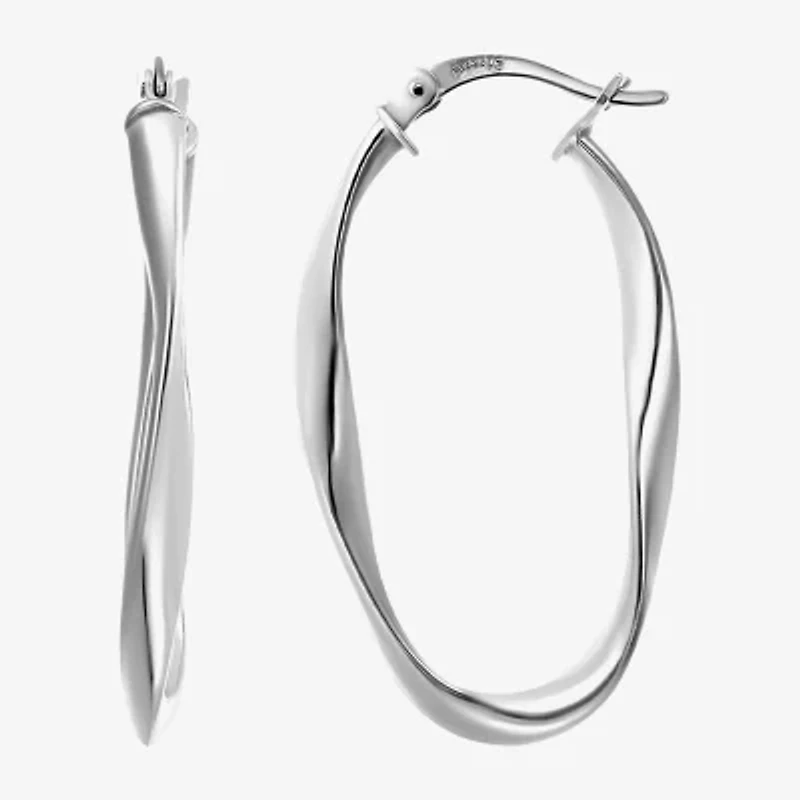 Womens Sterling Silver Round Pair Earring Set