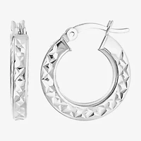 Womens Cubic Zirconia Sterling Silver Round Pair Earring Set