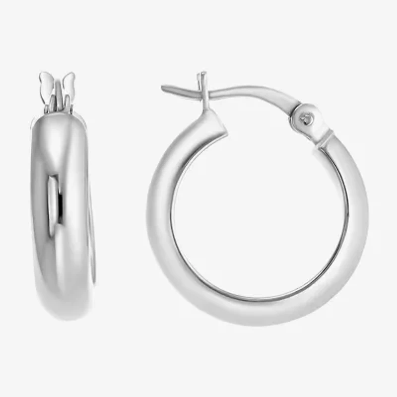 Womens Cubic Zirconia Sterling Silver Round Pair Earring Set