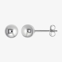 Womens Cubic Zirconia Sterling Silver Round Pair Earring Set