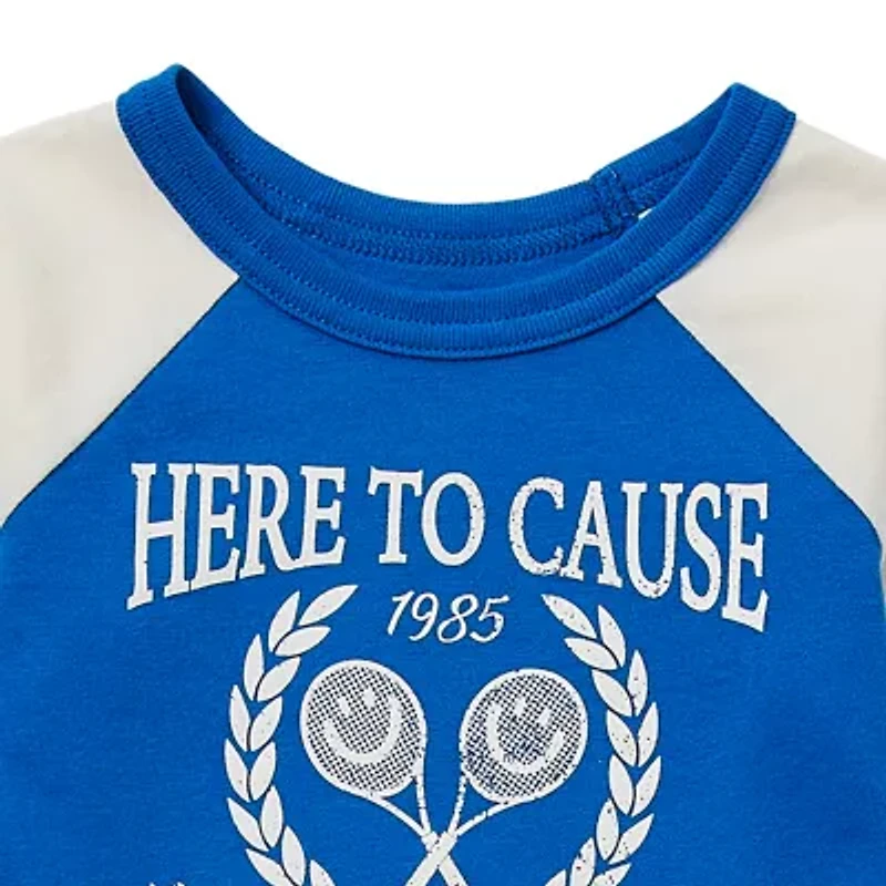 Okie Dokie Baby Boys Crew Neck Long Sleeve Bodysuit