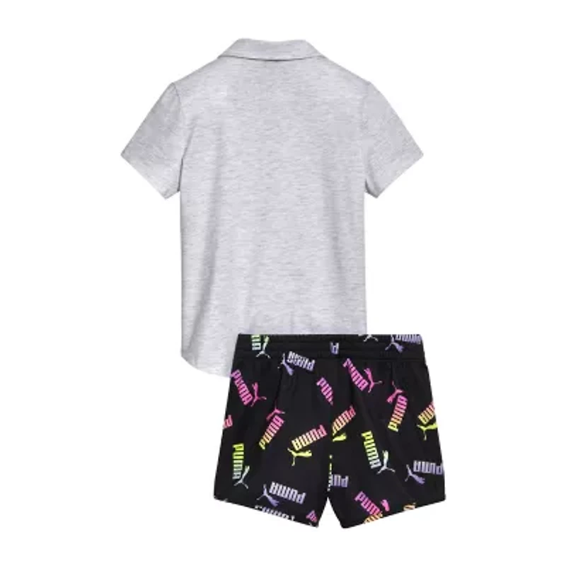PUMA Big Kid Girls 2-pc. Short Set