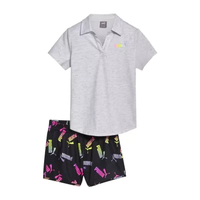 PUMA Big Kid Girls 2-pc. Short Set