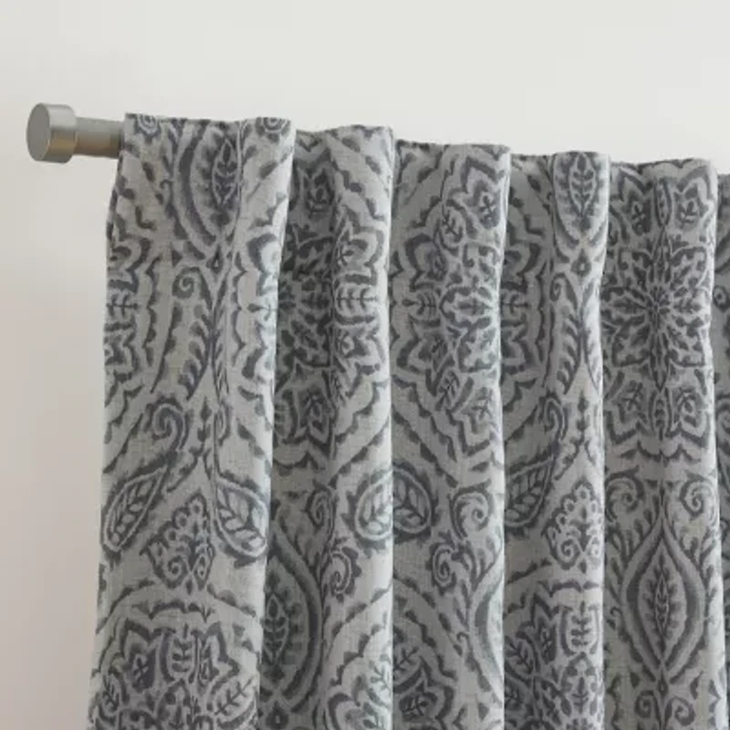 Elrene Home Fashions Giovanni Rod Pocket Back Tab Energy Saving Blackout Single Curtain Panel