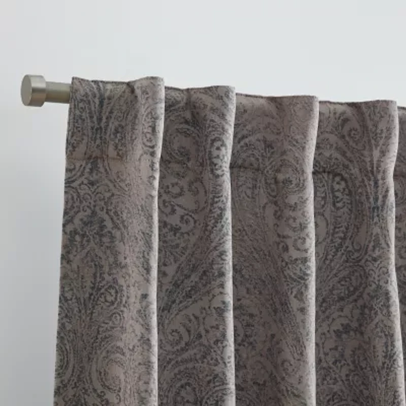 Elrene Home Fashions Vittoria Rod Pocket Back Tab Energy Saving Blackout Single Curtain Panel
