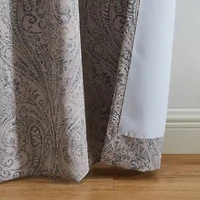 Elrene Home Fashions Vittoria Rod Pocket Back Tab Energy Saving Blackout Single Curtain Panel