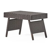 Salem Folding Rattan Side Table