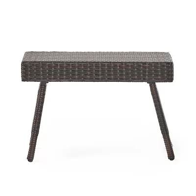 Salem Folding Rattan Side Table