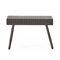 Salem Folding Rattan Side Table