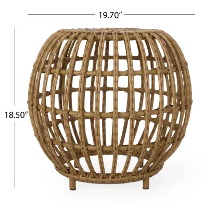 Ottawa Weather Resistant Rattan Side Table