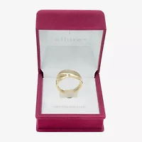 Sparkle Allure Womens 2.5MM Pure Silver Over Brass Crossover Band