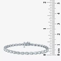 (G-H / I1-I2) Womens 1/10 CT. T.W. Lab Grown White Diamond Sterling Silver 7.5 Inch Tennis Bracelet