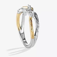 Star Wars Fine Jewelry Yoda Dagobah Womens 1/10 CT. Natural White Diamond 10K Gold Sterling Silver Cocktail Ring