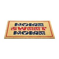 Northlight Home Sweet Home Coir Outdoor Indoor Rectangular Doormat