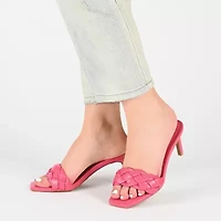 Journee Collection Hattie Womens Open Toe Stiletto Heel Pumps
