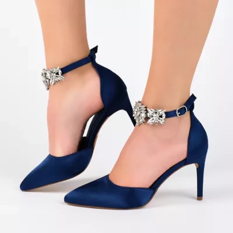 Journee Collection Loxley Womens Pointed Stiletto Heel Pumps