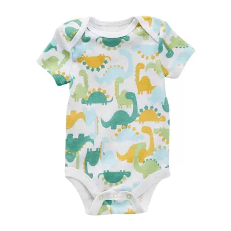 Okie Dokie Baby Boys Crew Neck Short Sleeve Rib -pc. Bodysuit