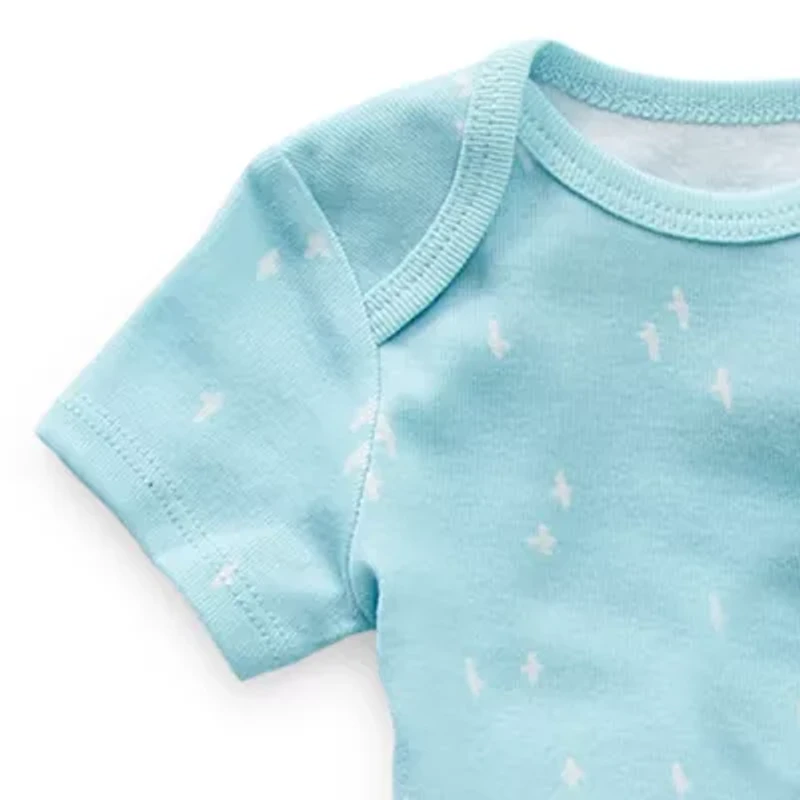 Okie Dokie Baby Boys Crew Neck Short Sleeve Rib -pc. Bodysuit