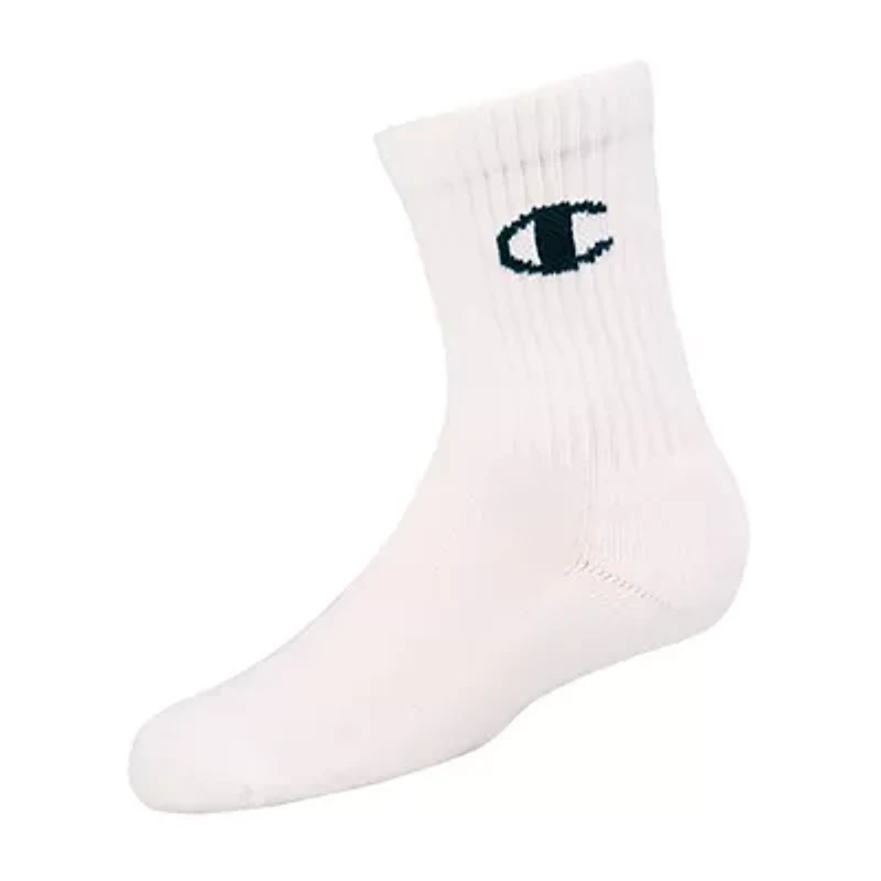 Champion Big Kid Boys 6 Pair Crew Socks