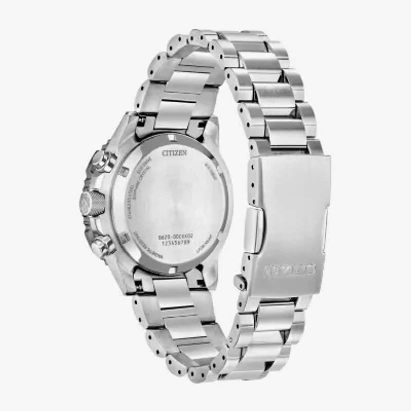 Citizen Mens Chronograph Silver Tone Stainless Steel Bracelet Watch Ca4664-60w
