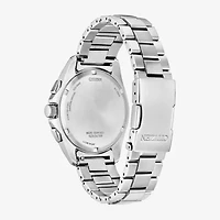 Citizen Mens Chronograph Silver Tone Stainless Steel Bracelet Watch Ca4680-55l