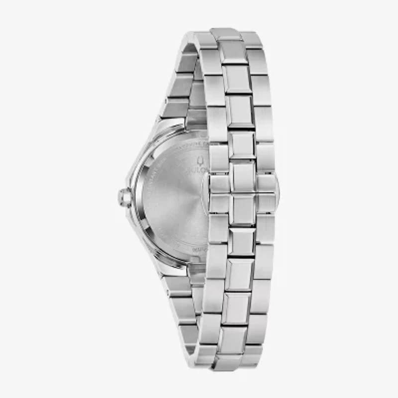 Bulova Dress/Classic Womens Silver Tone Stainless Steel Bracelet Watch 96m168