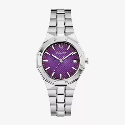 Bulova Dress/Classic Womens Silver Tone Stainless Steel Bracelet Watch 96m168